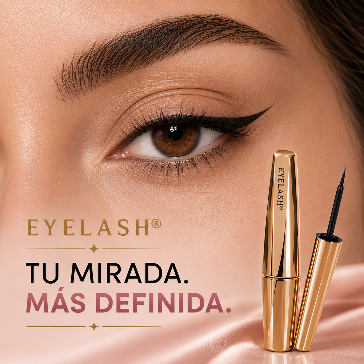 EYELASH® Delineador Liquido A Prueba De Agua 2x1