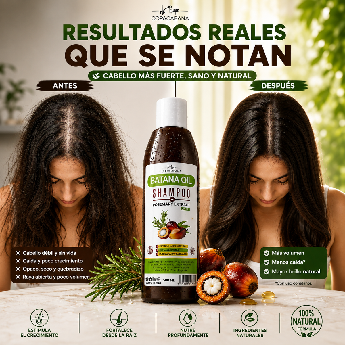 Shampoo de Batana para el Crecimiento Capilar