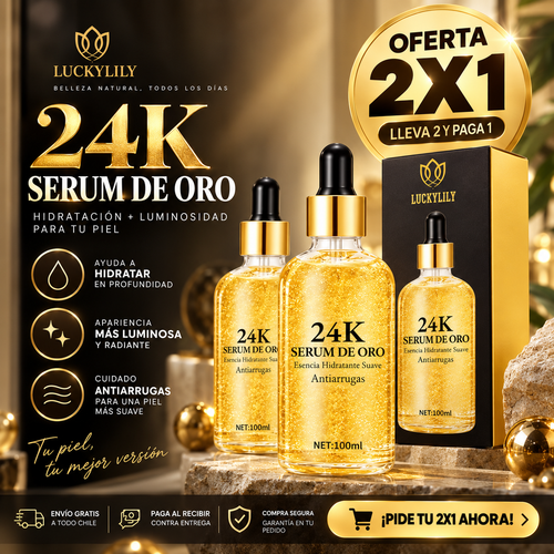 2X1 SERUM FACIAL ANTI EDAD 24K GOLD