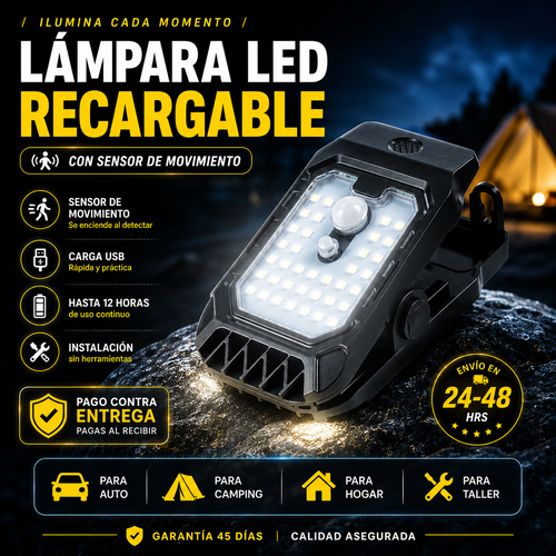Lampara Solar Con Clip Sensor